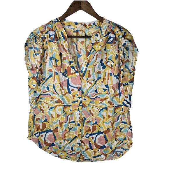 Artwork  of Danielle Kroll Abstract Blouse Small - Picture 1 of 5